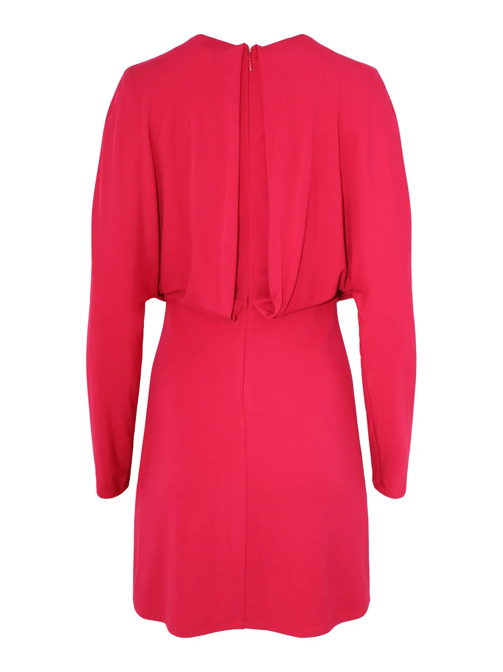 Simkhai Linds Long Sleeve Mini Dress in Cherry