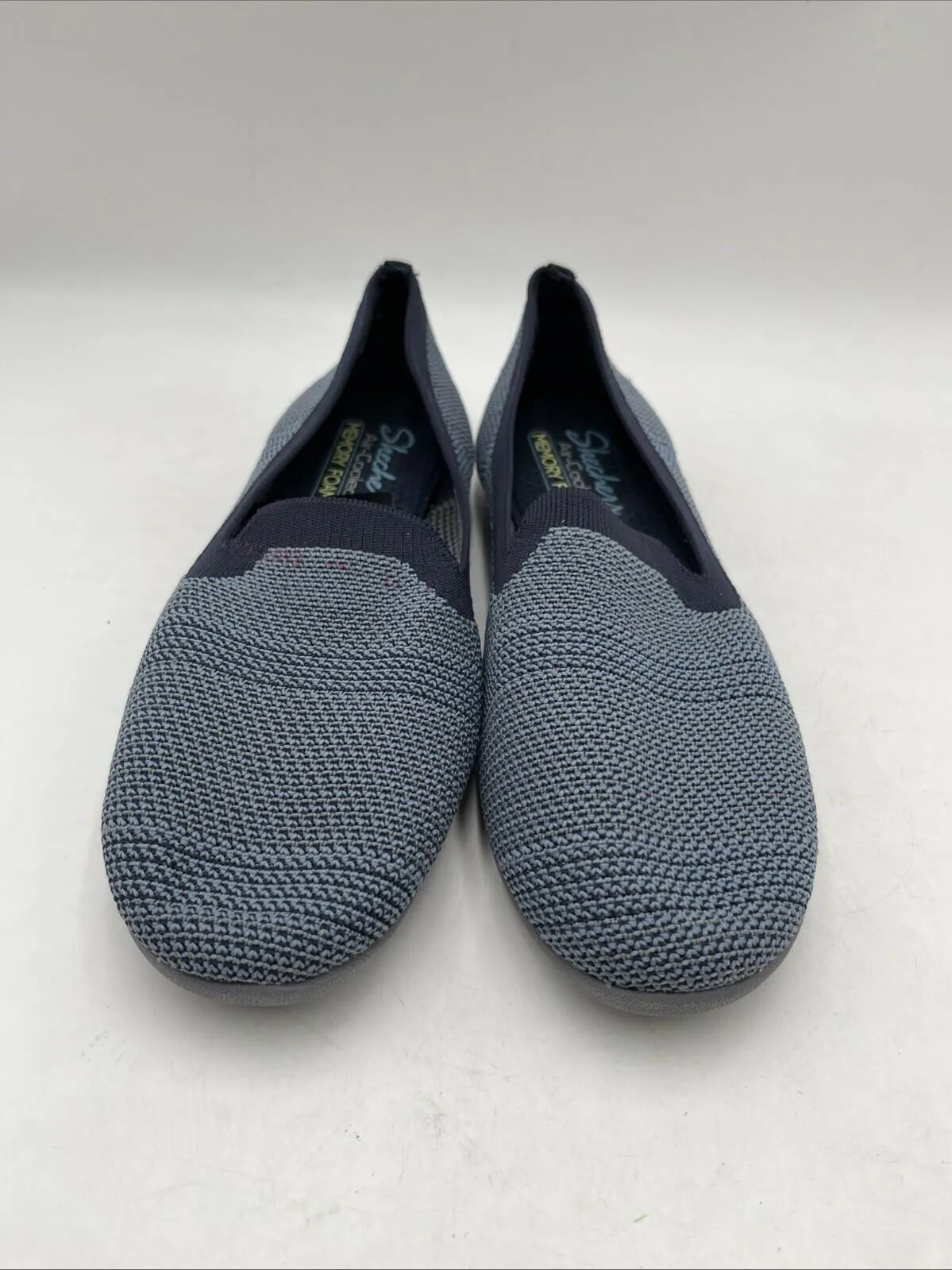 Skechers Cleo Sport-Our Town Navy Stretch Memory Foam Ballet Flats Women’s 9.5 - Very Good