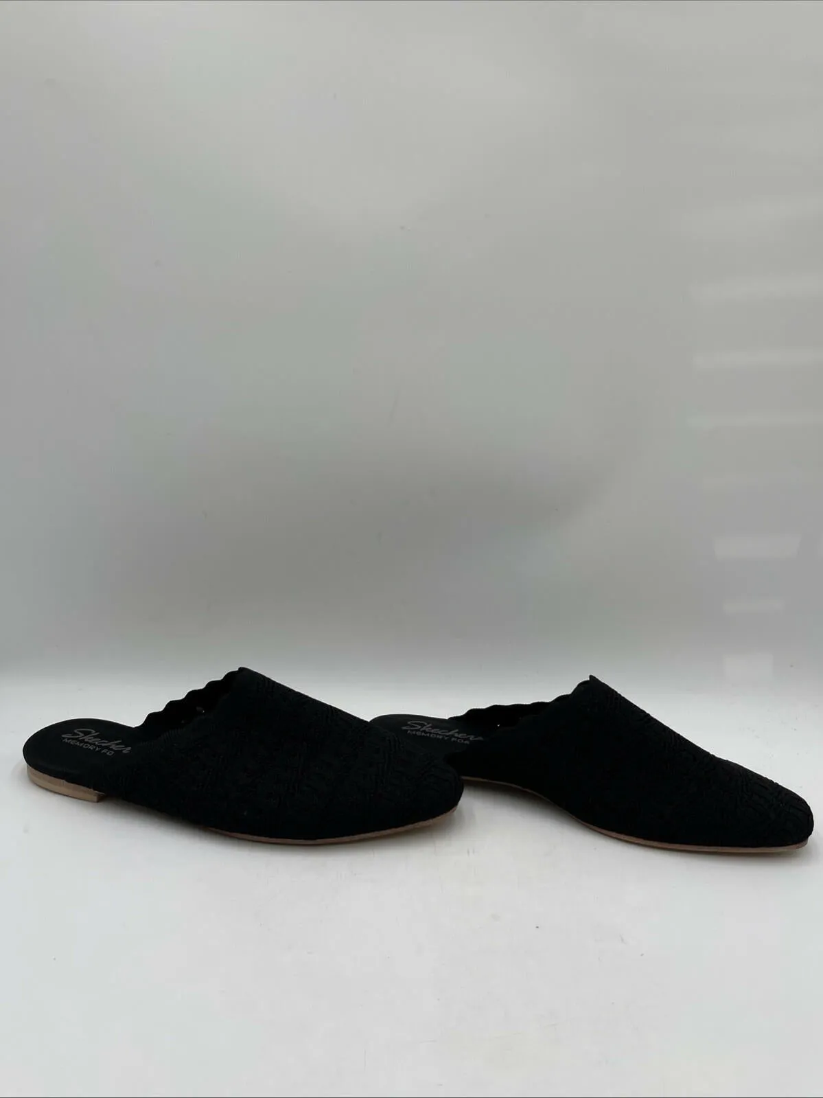 SKECHERS Women's Cleo Snip-Sweet Daffodil Mules Black Size 8.5 - Very Good