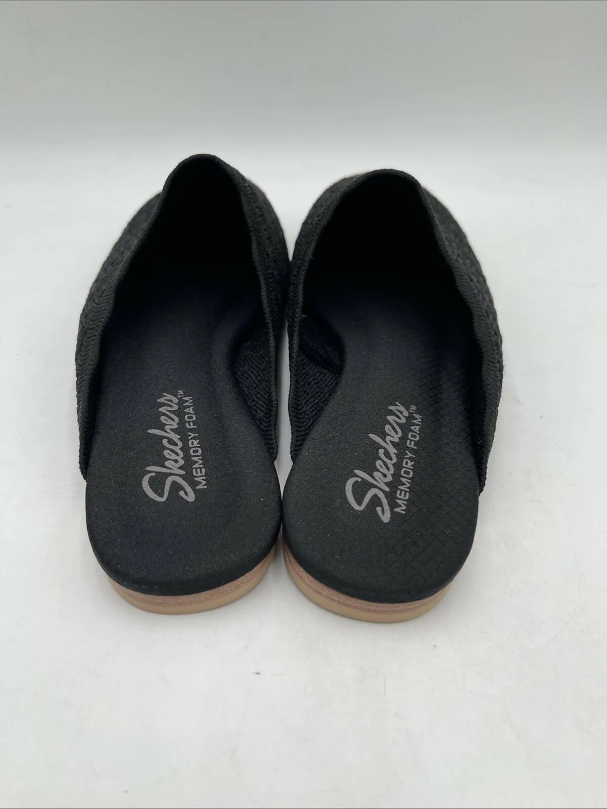 SKECHERS Women's Cleo Snip-Sweet Daffodil Mules Black Size 8.5 - Very Good