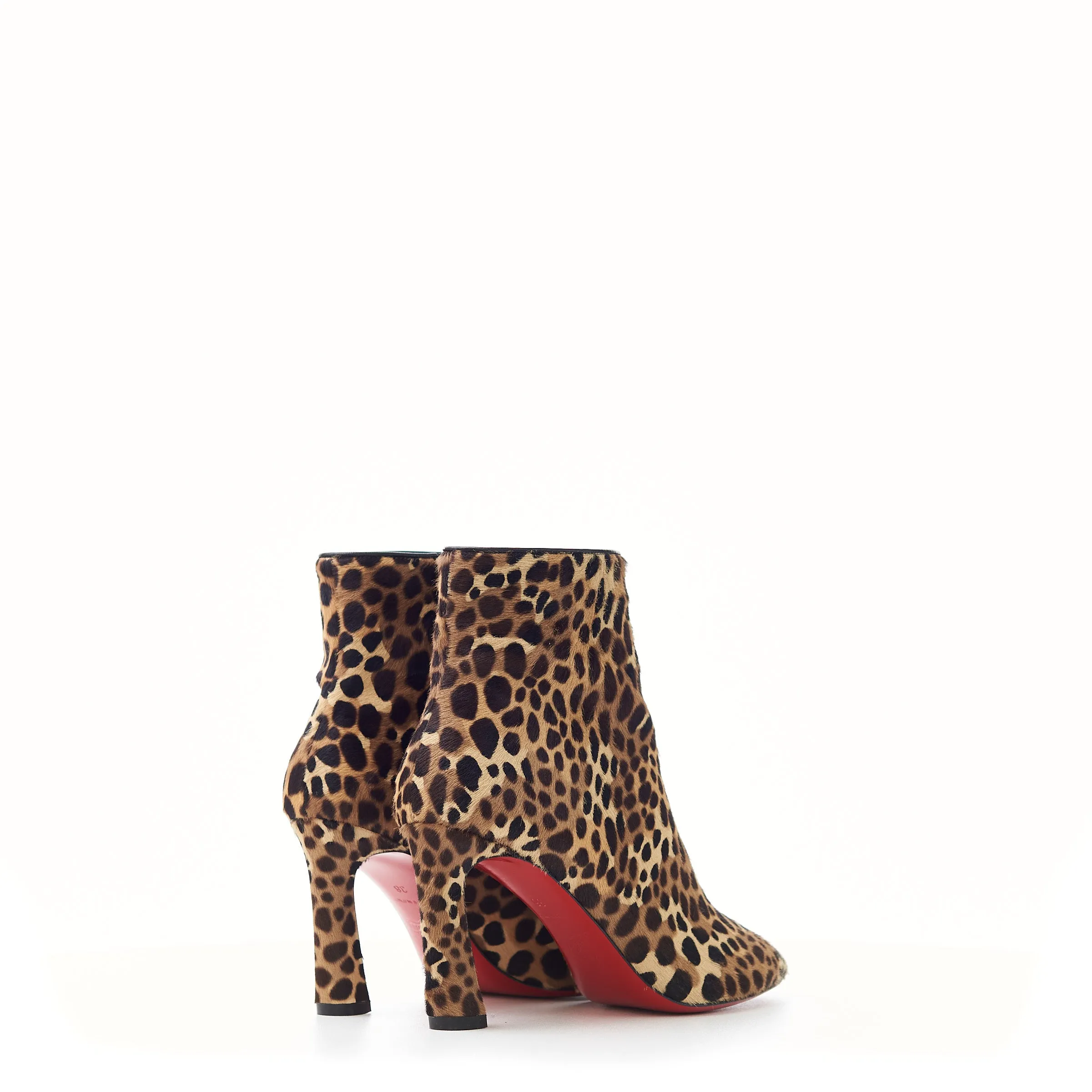 So Eleonor 85mm Ankle Boots In Leopard Print Pony Calfskin