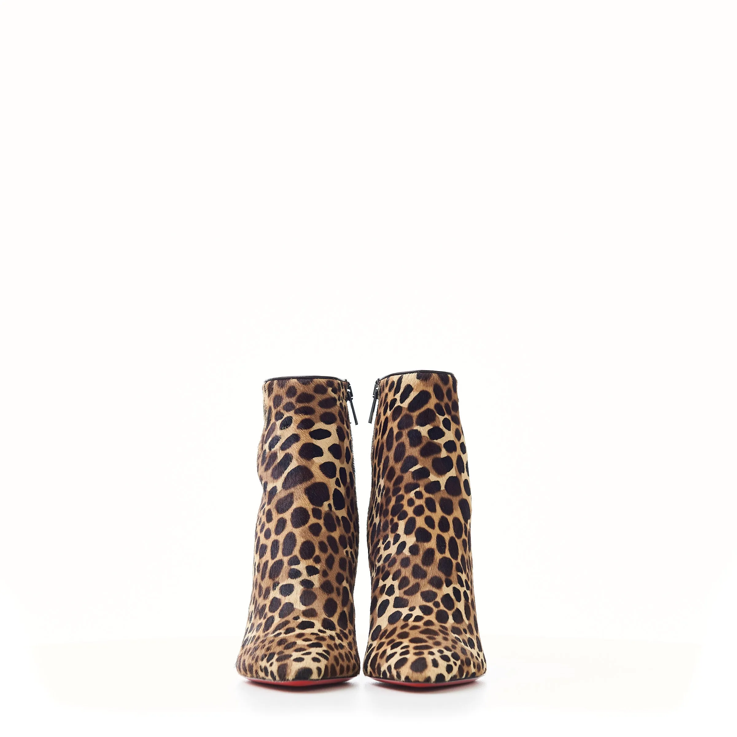 So Eleonor 85mm Ankle Boots In Leopard Print Pony Calfskin
