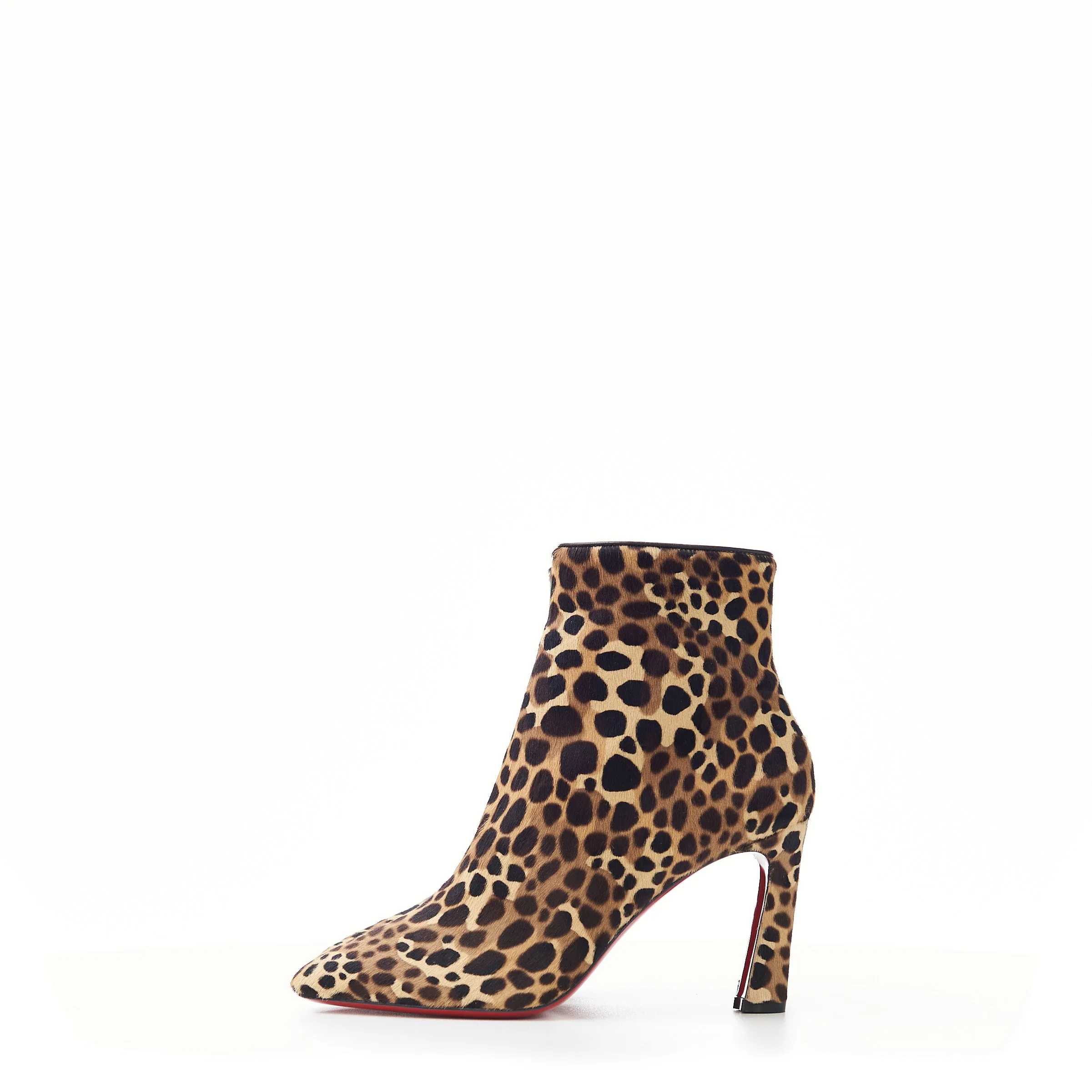 So Eleonor 85mm Ankle Boots In Leopard Print Pony Calfskin