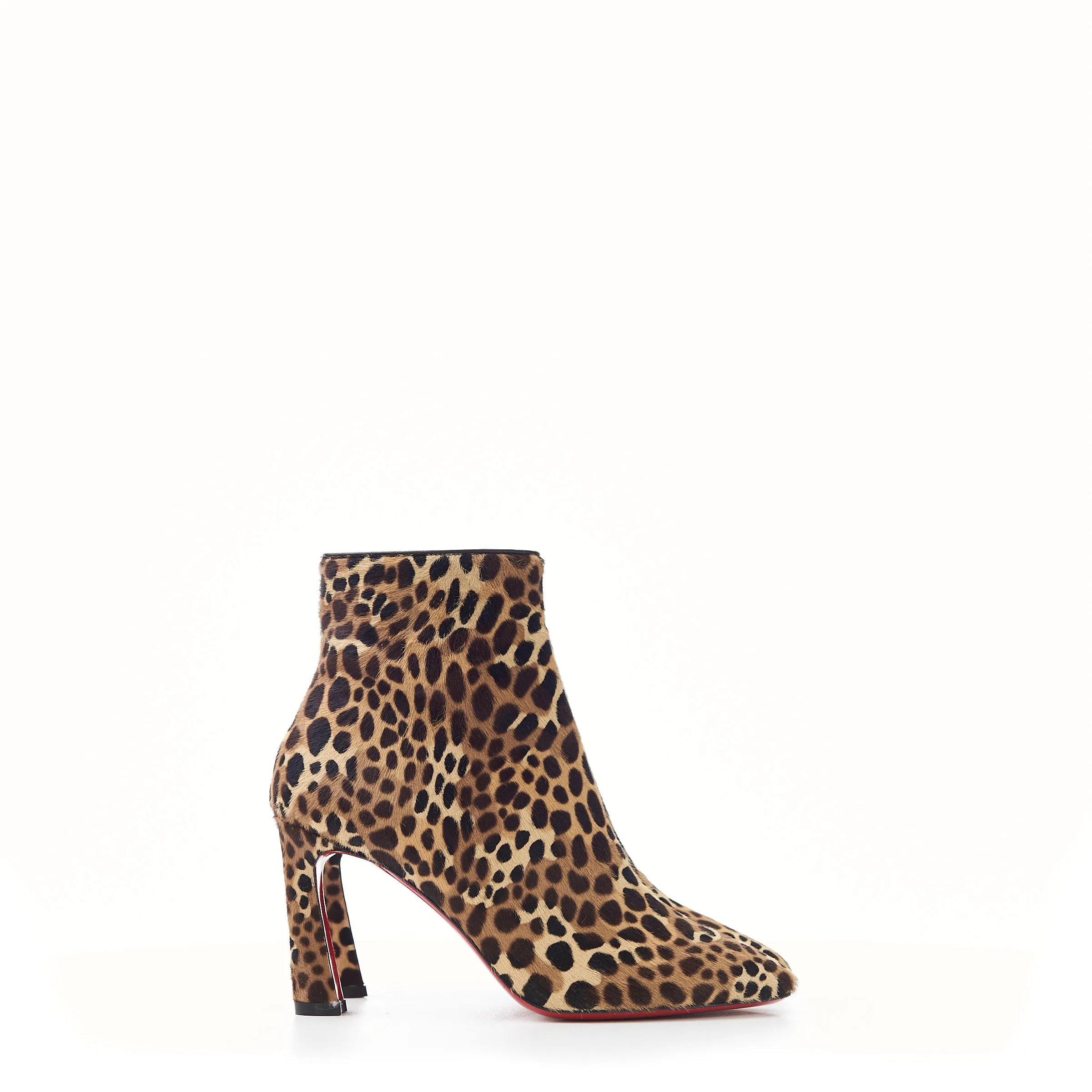So Eleonor 85mm Ankle Boots In Leopard Print Pony Calfskin