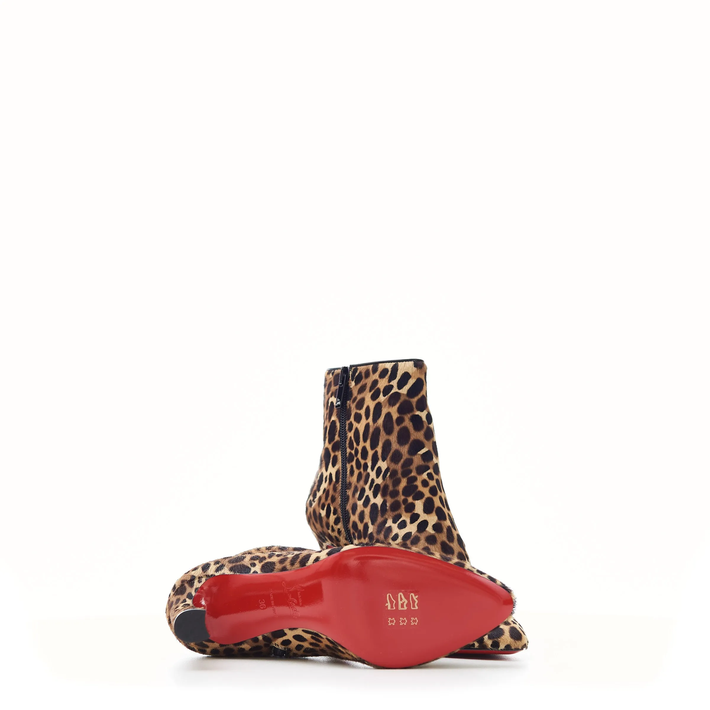 So Eleonor 85mm Ankle Boots In Leopard Print Pony Calfskin
