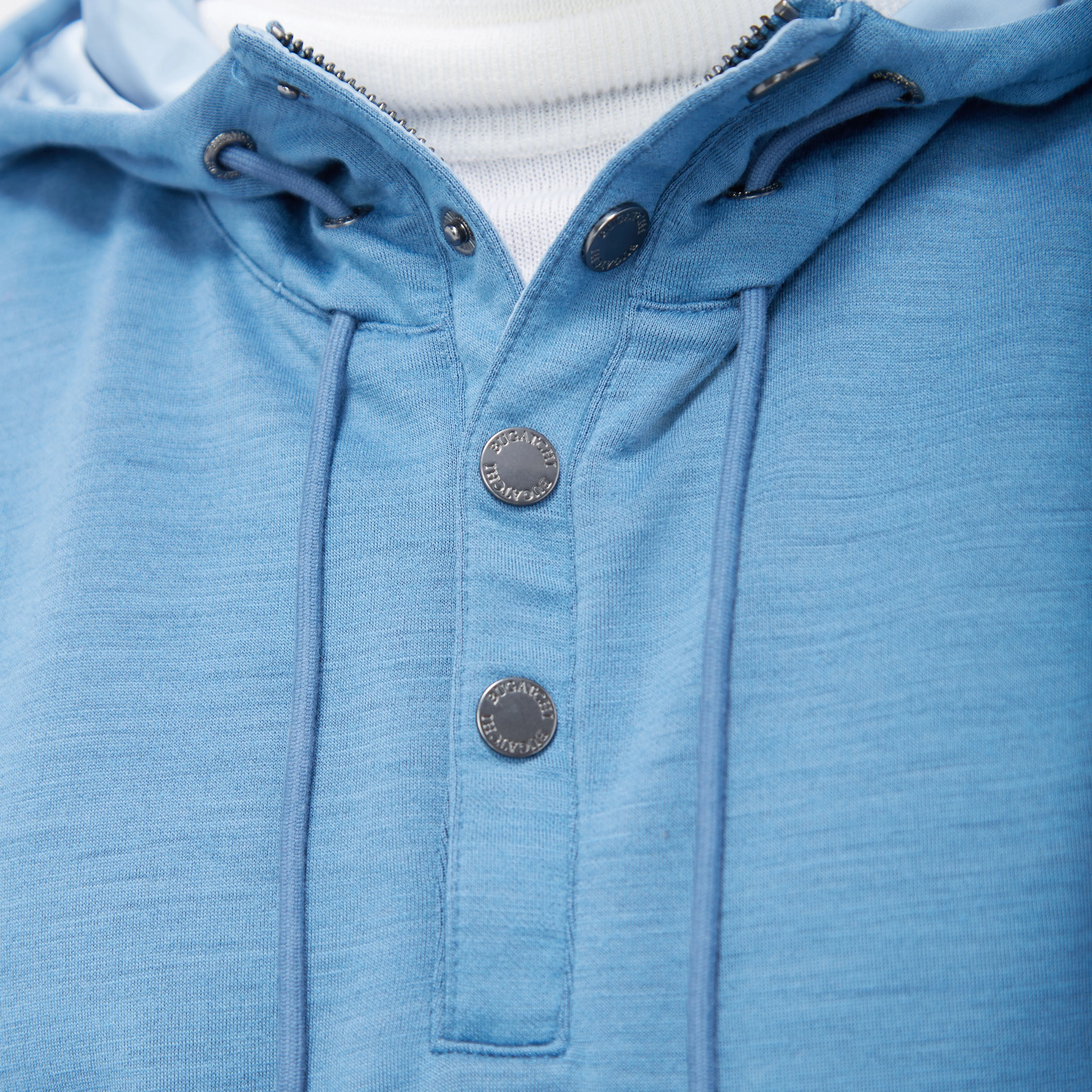 Solid Quarter-Zip Pullover Hoodie