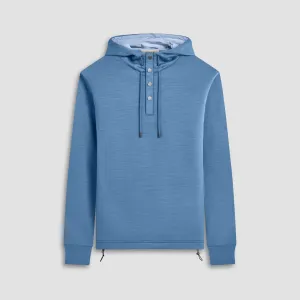 Solid Quarter-Zip Pullover Hoodie