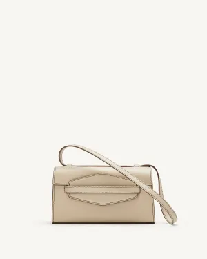 Sport Shoulder Bag in Bone Leather