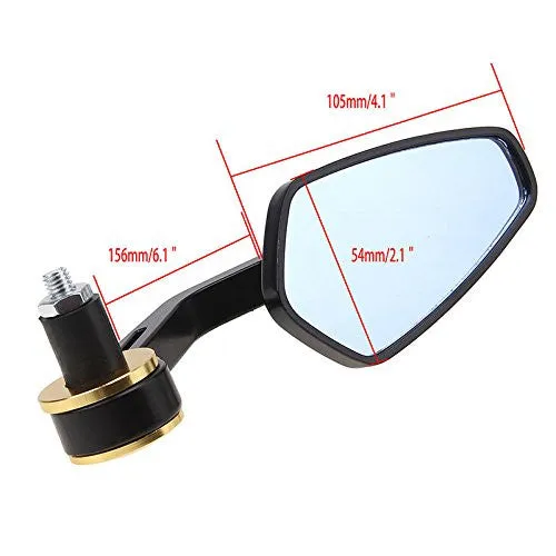 Stylist Side Handle Bar Mirror Black