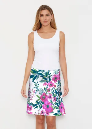 Summer Floral (13423) ~ Silky Brenda Skirt 21 inch