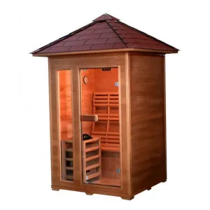 SunRay Bristow 2-Person Outdoor Traditional Sauna w/Window HL200D2