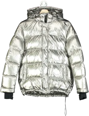 Super World Silver The Super Puff Original Jacket UK XXS