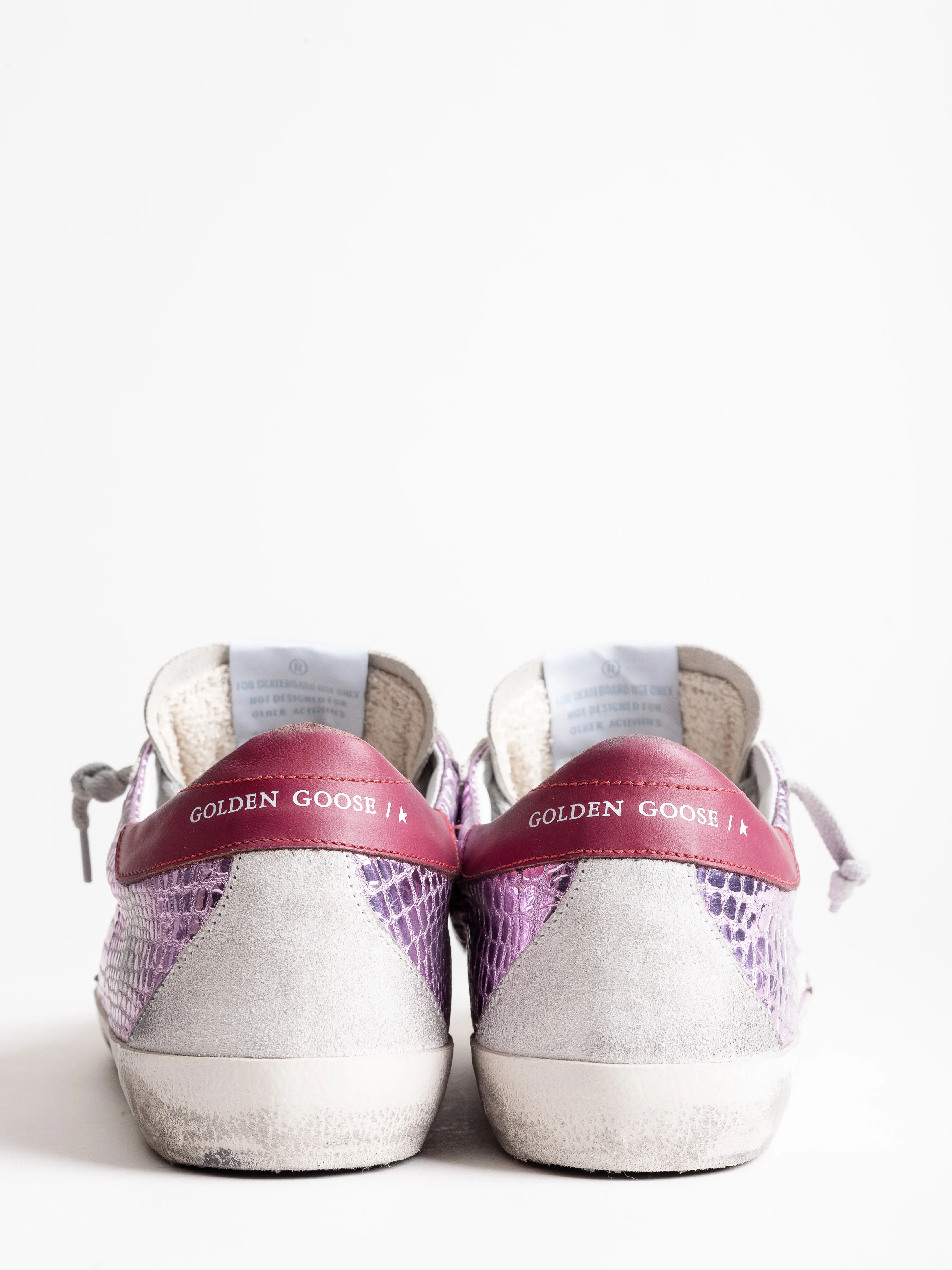 superstar sneaker - lavender laminated