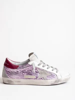 superstar sneaker - lavender laminated