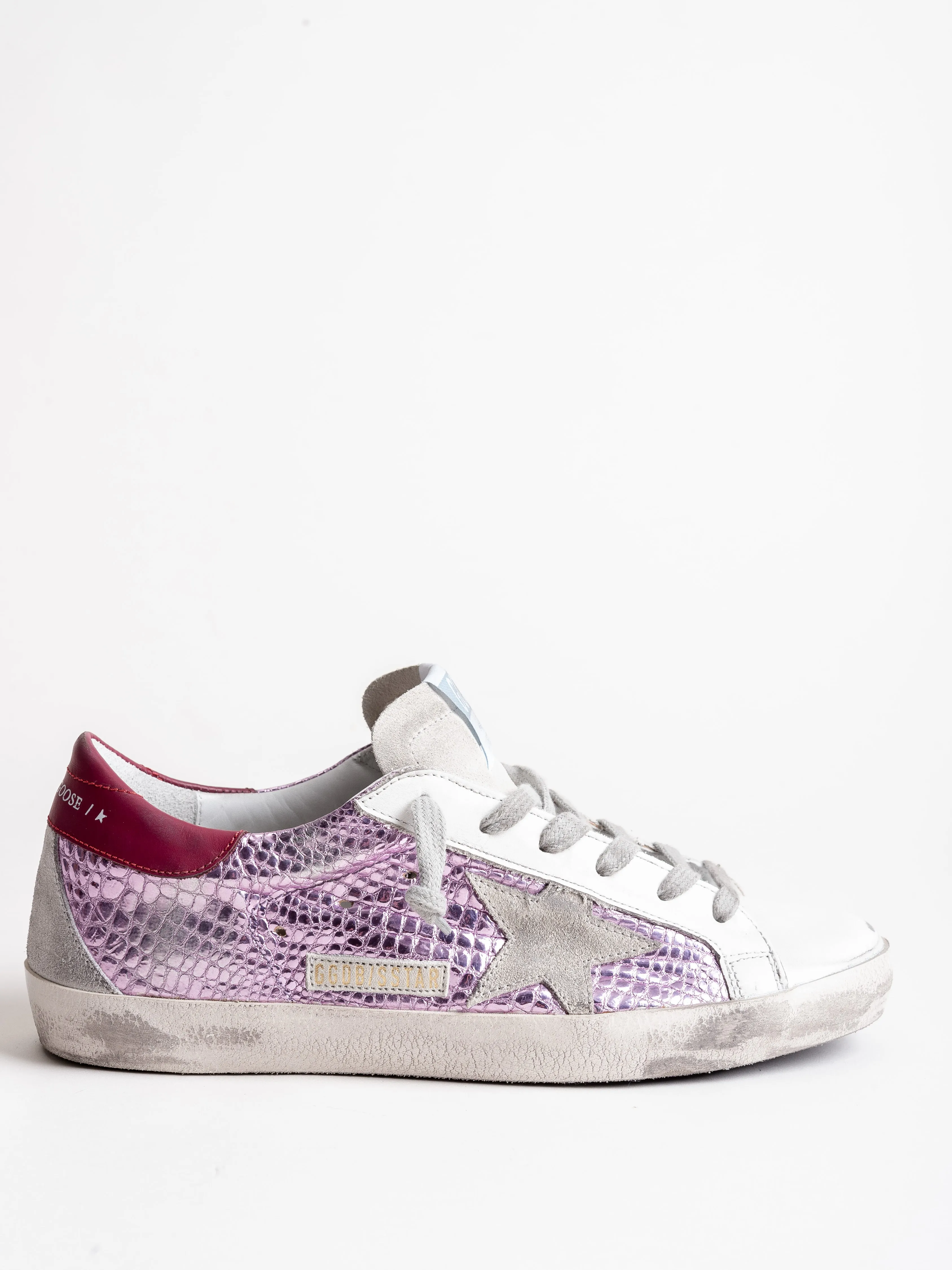 superstar sneaker - lavender laminated
