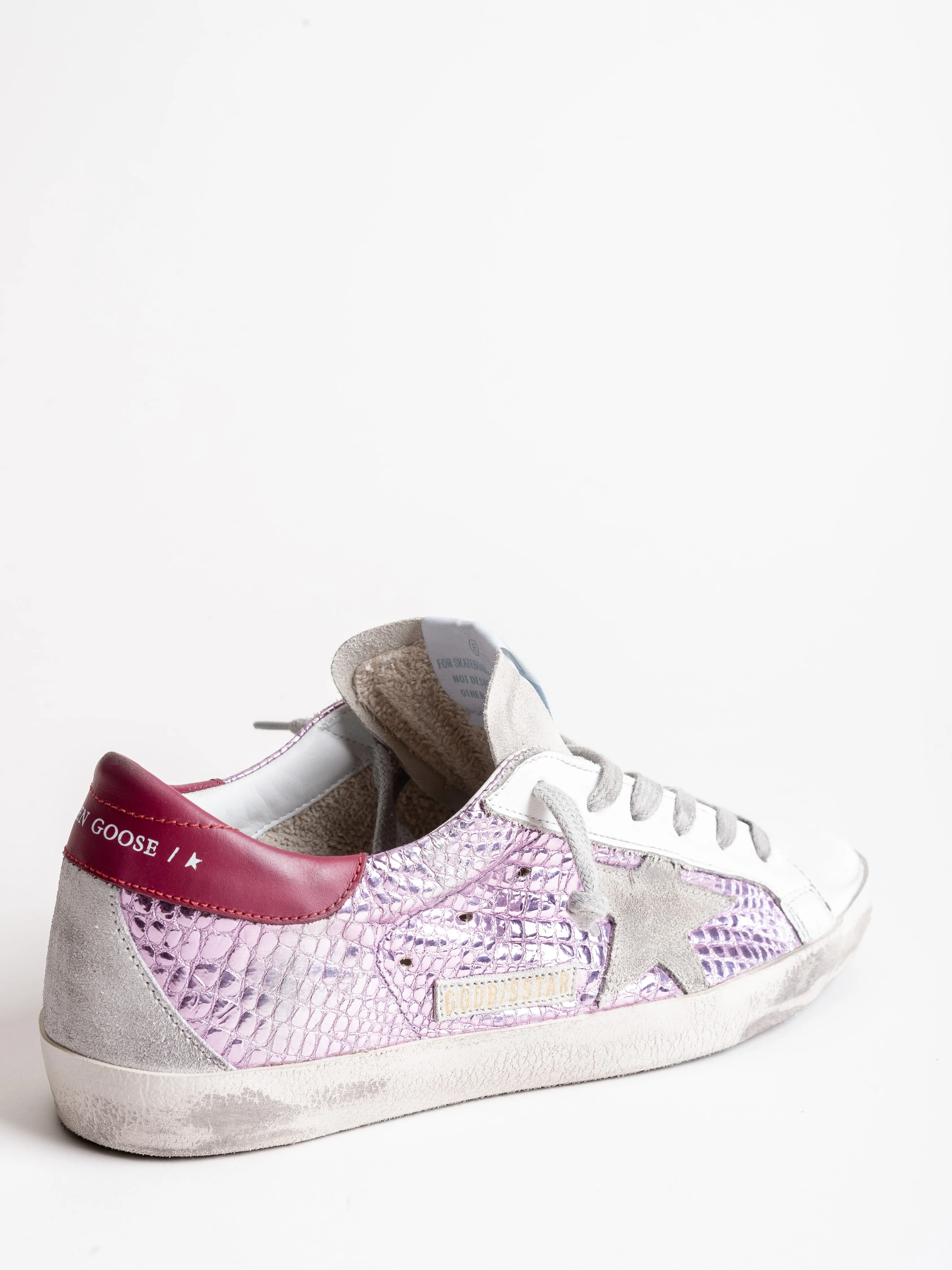 superstar sneaker - lavender laminated