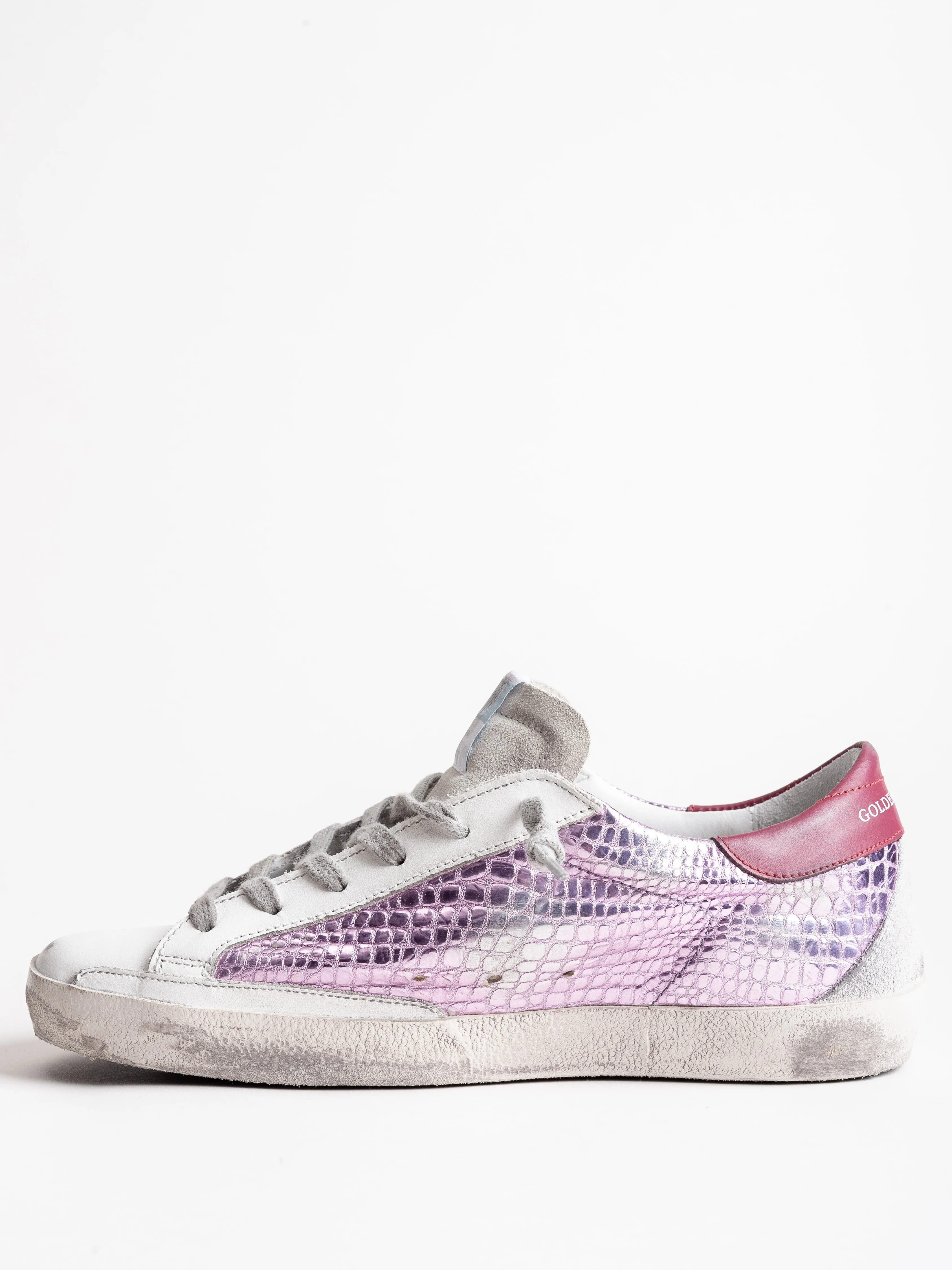superstar sneaker - lavender laminated