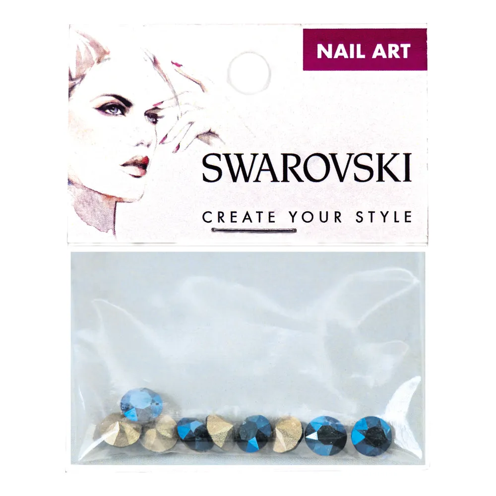 SWAROVSKI - Crystal Metallic Blue Pointed Back