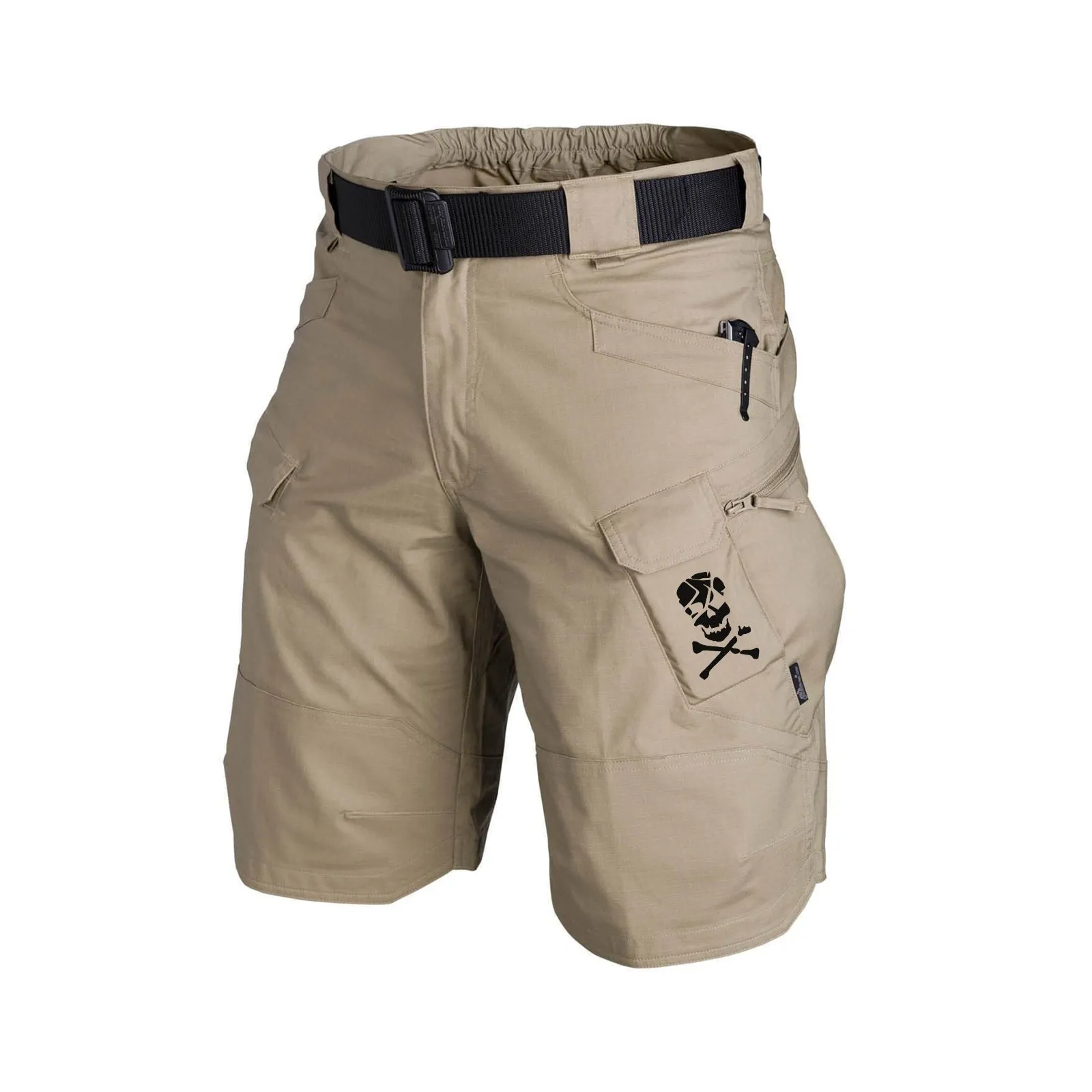 TACTICAL MULTI POCKETS 11'' INSEAM PERFORMANCE CARGO SHORTS WITH BUCKLE BELT