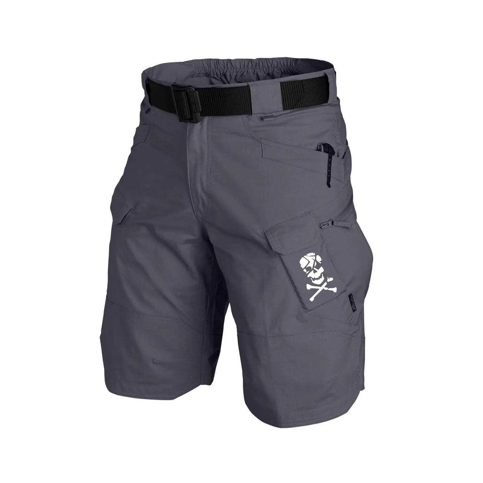 TACTICAL MULTI POCKETS 11'' INSEAM PERFORMANCE CARGO SHORTS WITH BUCKLE BELT
