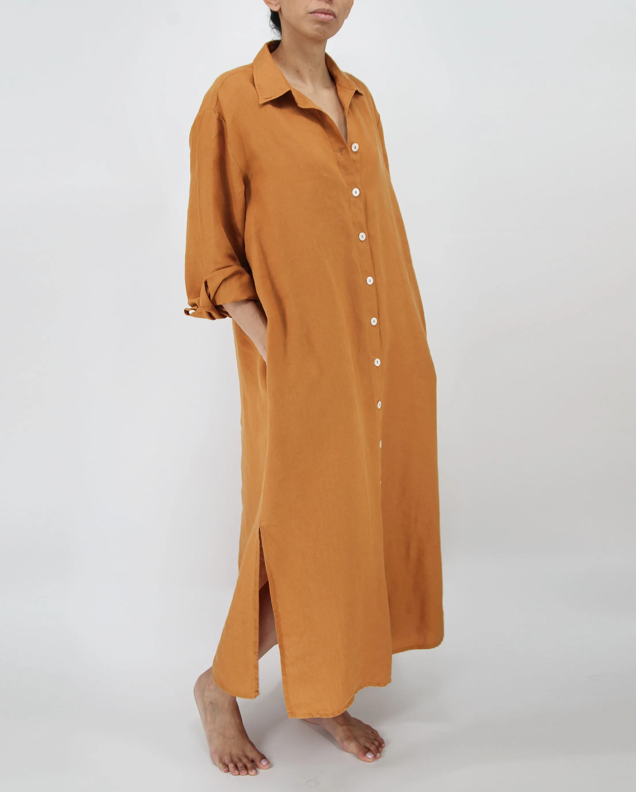 Tala French Linen Maxi Dress
