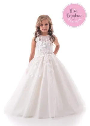 The Magnolia - Ivory Baptism Girl's Dress