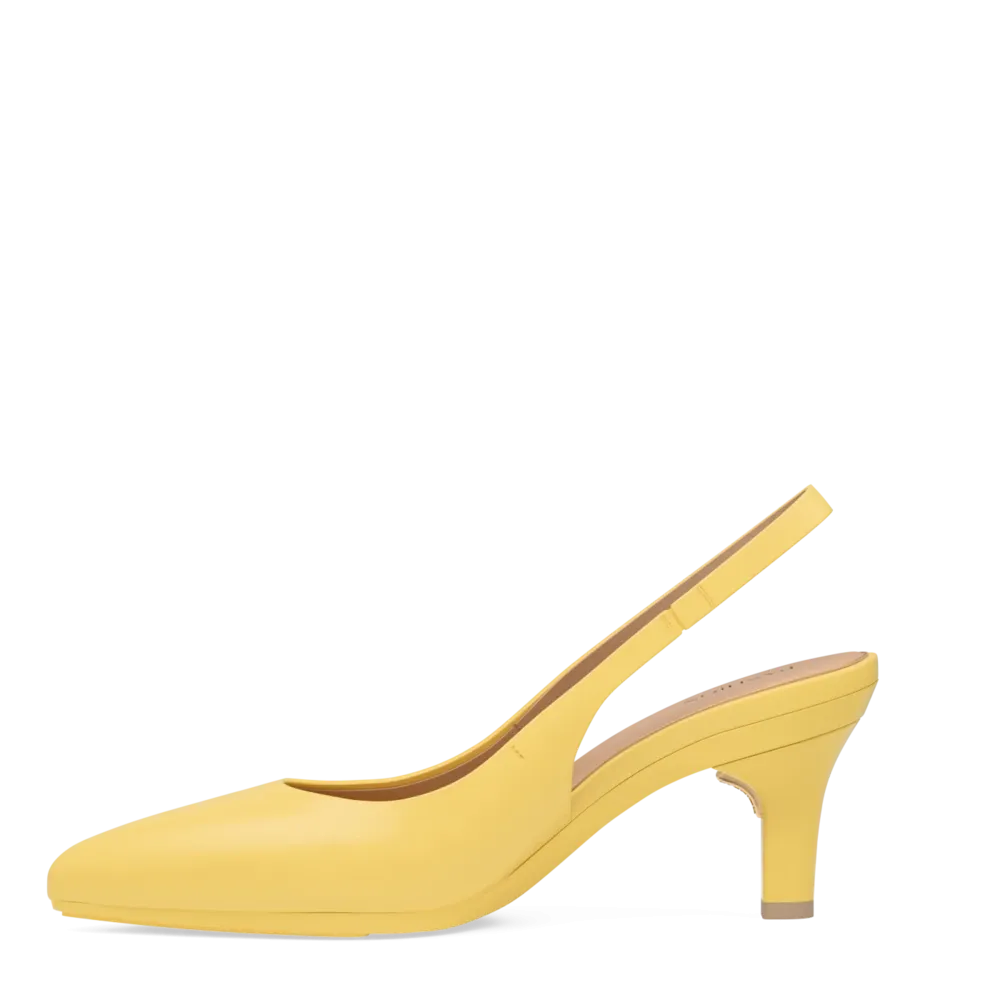 The Slingback - Limoncello Leather 3 Stiletto