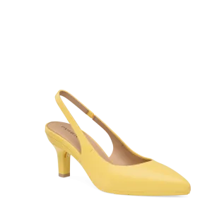 The Slingback - Limoncello Leather 3 Stiletto