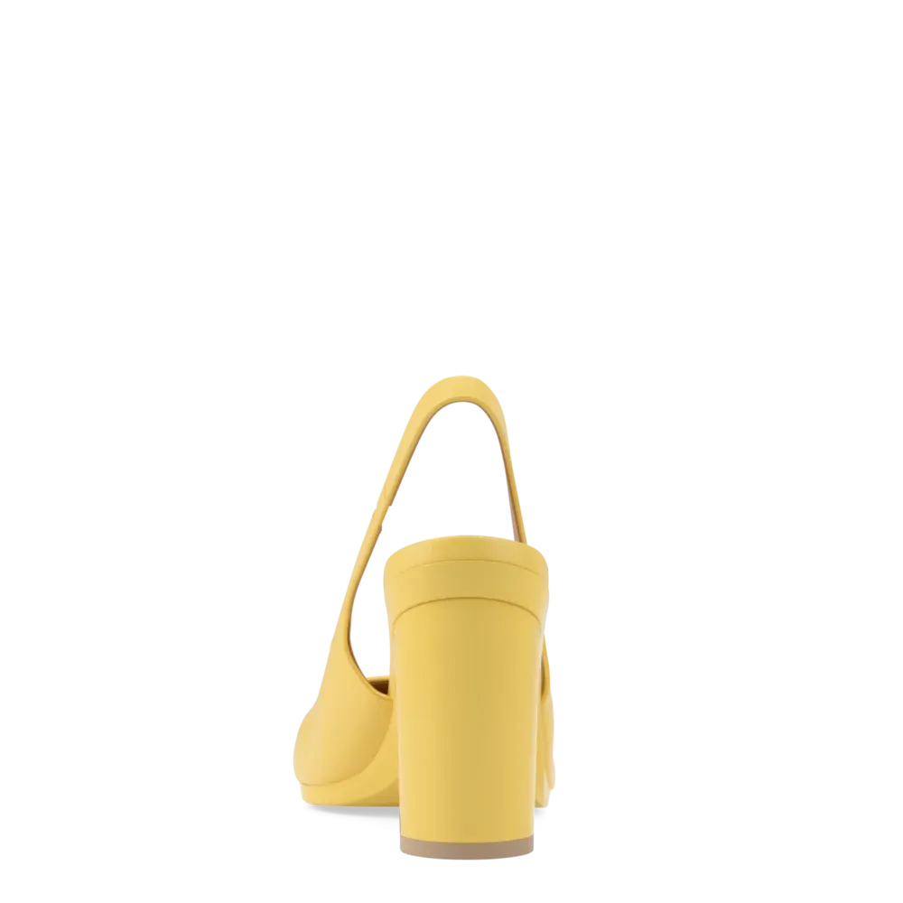 The Slingback - Limoncello Leather 4 Block