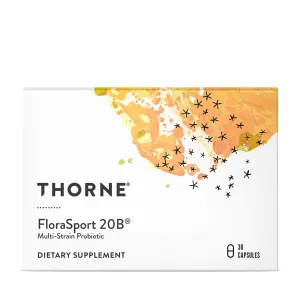 Thorne Research – florasport 20B Probiótico Suplemento – 20 mil millones de Active culturas por cápsula – NSF Certificado para deporte – 30 °Cápsulas