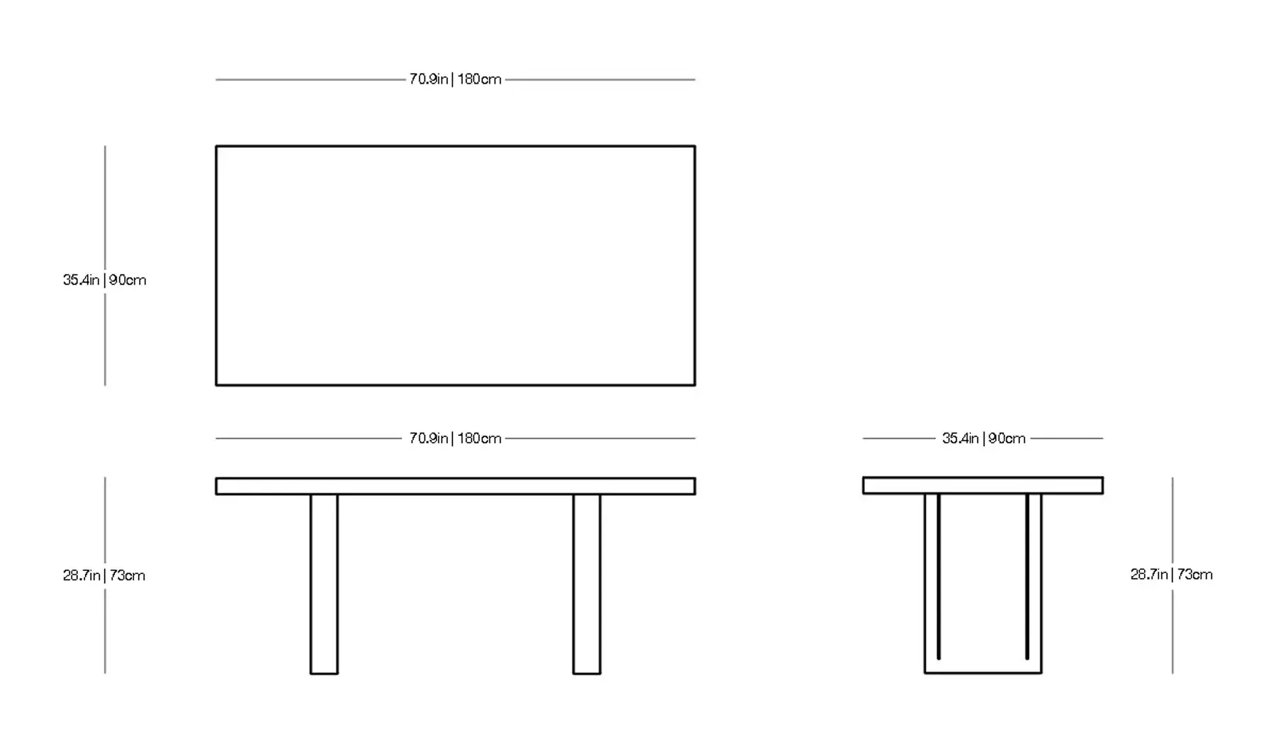Tommaso - Outdoor Bench and Table
