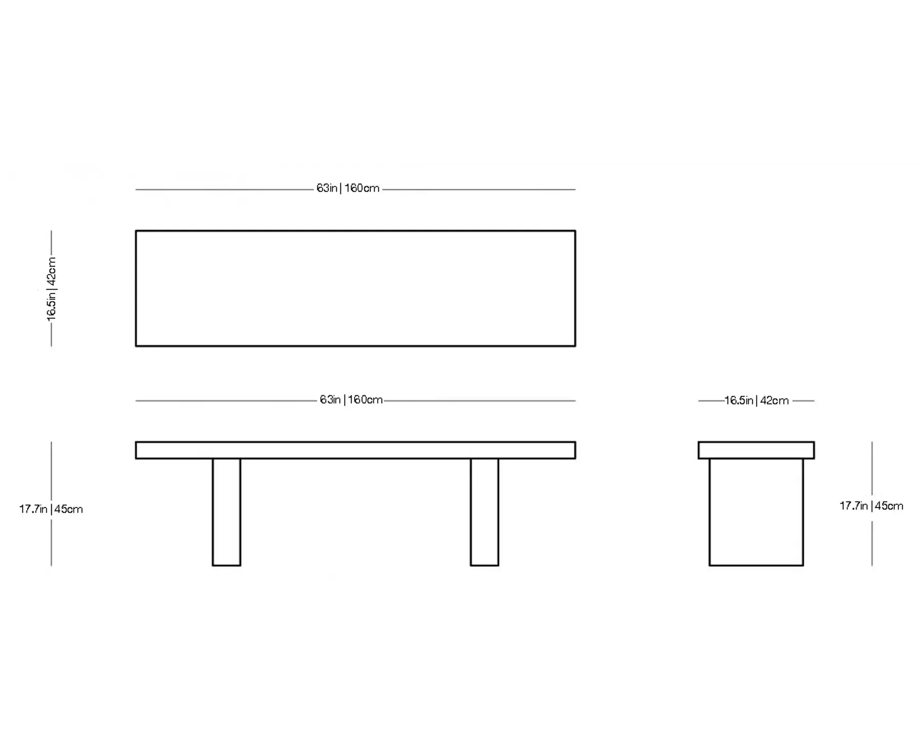 Tommaso - Outdoor Bench and Table