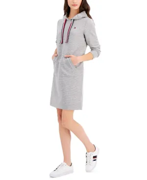 Tommy Hilfiger Womens Ribbed Knit Hoodie Dress J1GD0628