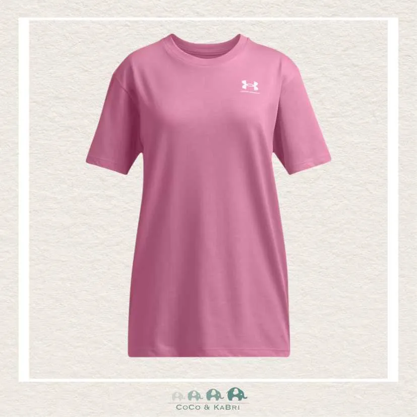 Under Armour Youth Girls Logo Tee - Pink Dawn