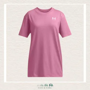 Under Armour Youth Girls Logo Tee - Pink Dawn