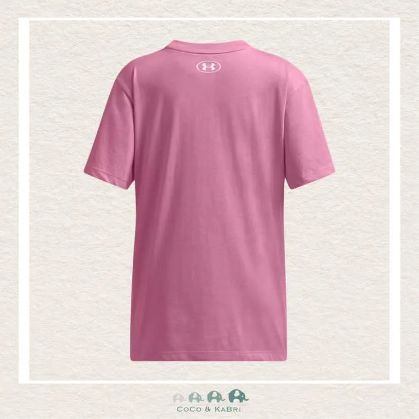 Under Armour Youth Girls Logo Tee - Pink Dawn