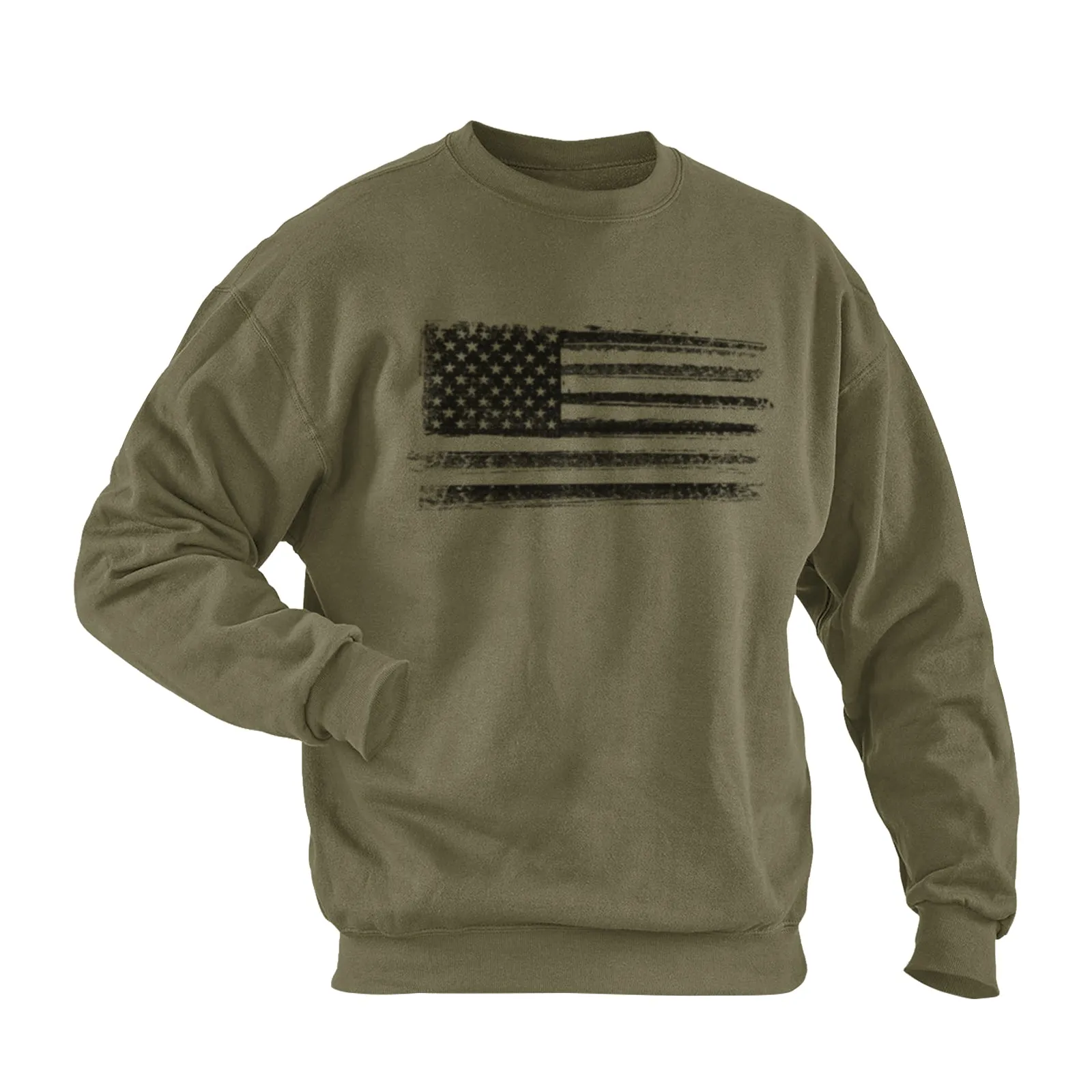 USA FALG COTTON GRAPHIC SWEATSHIRT