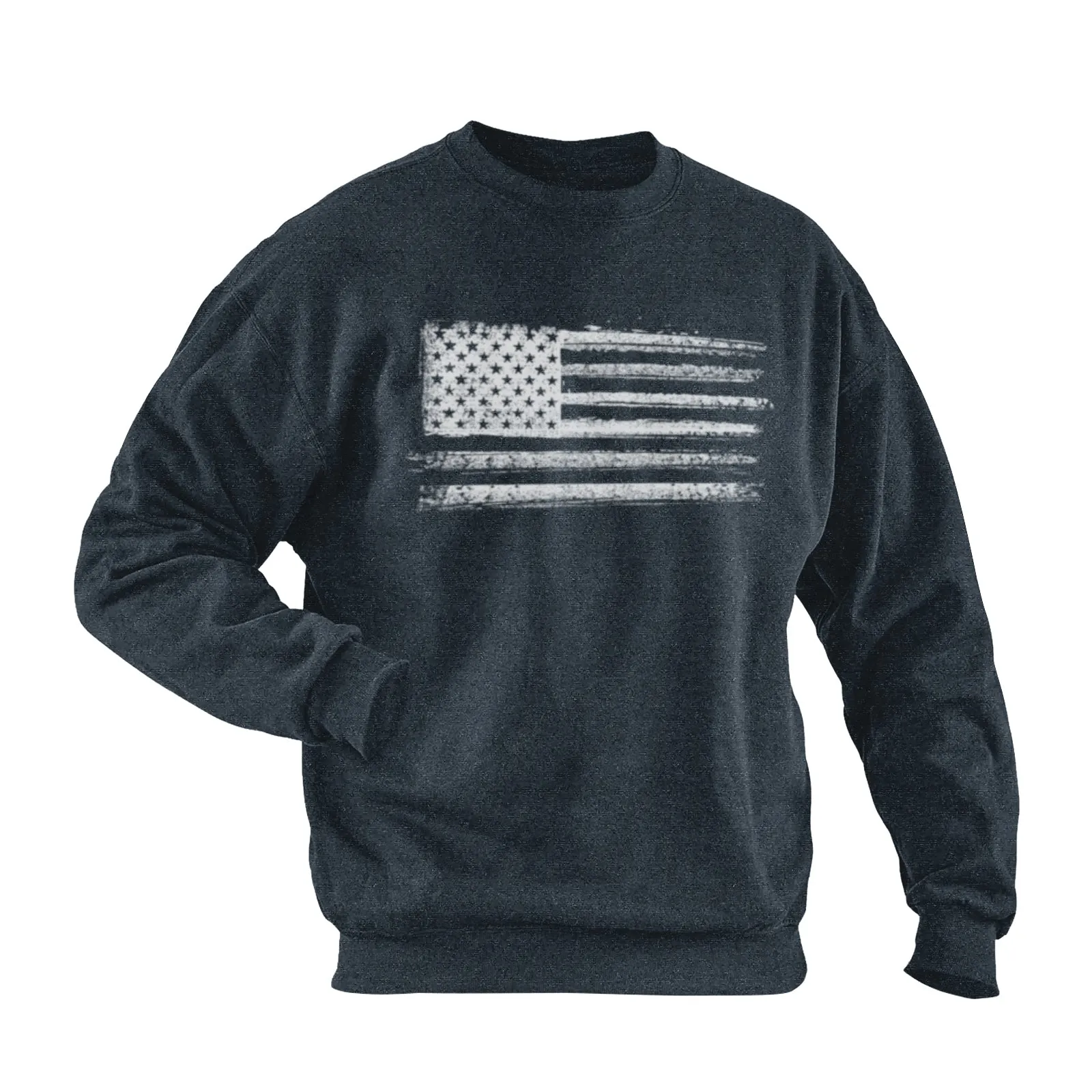 USA FALG COTTON GRAPHIC SWEATSHIRT