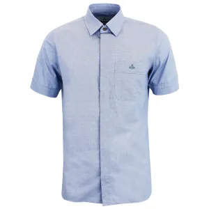 Vivienne Westwood - Micro Check SS Shirt in Blue