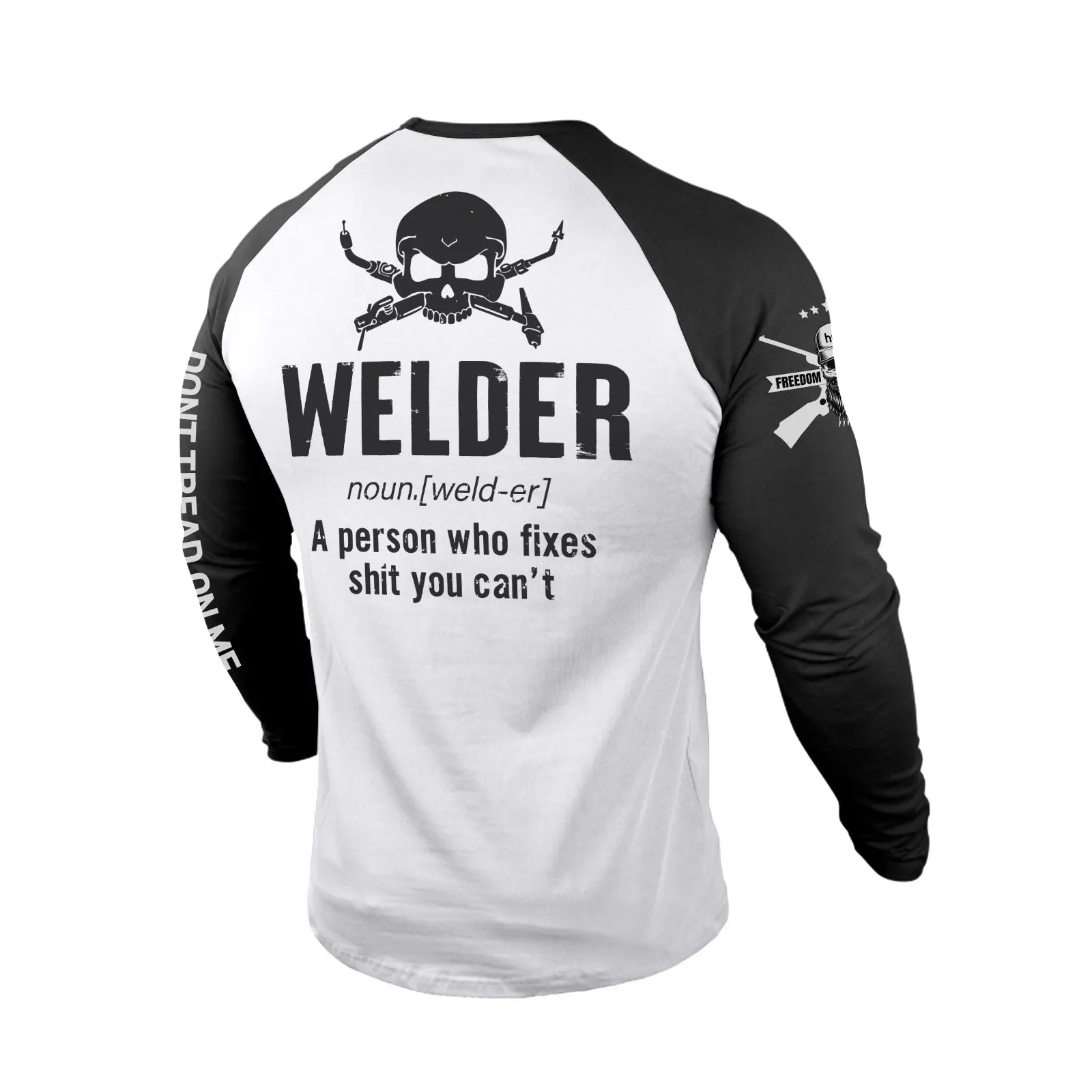 WELDER 100% COTTON RAGLAN GRAPHIC LONG SLEEVE T-SHIRT