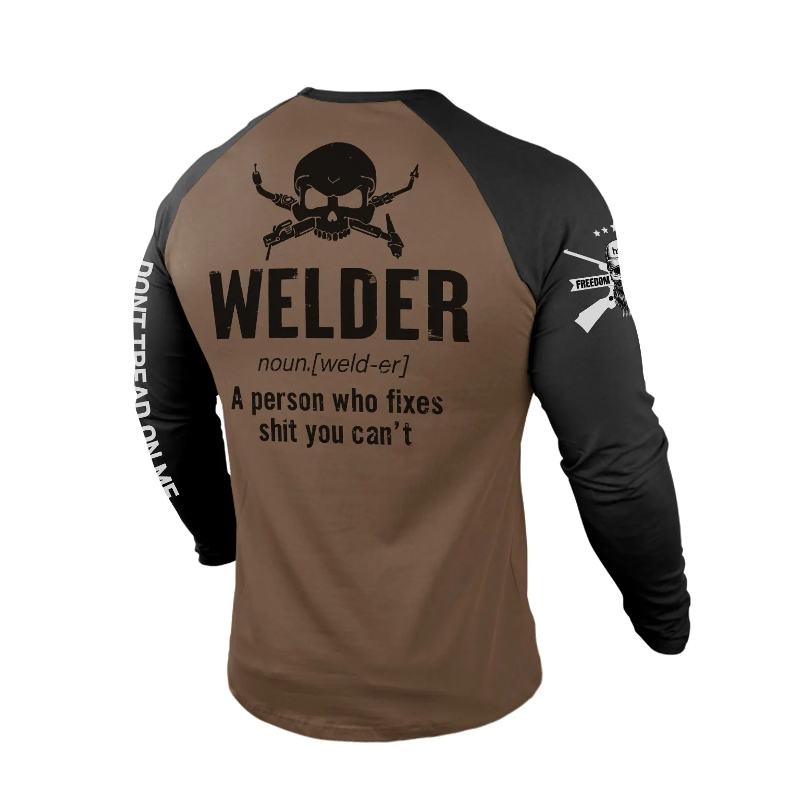 WELDER 100% COTTON RAGLAN GRAPHIC LONG SLEEVE T-SHIRT