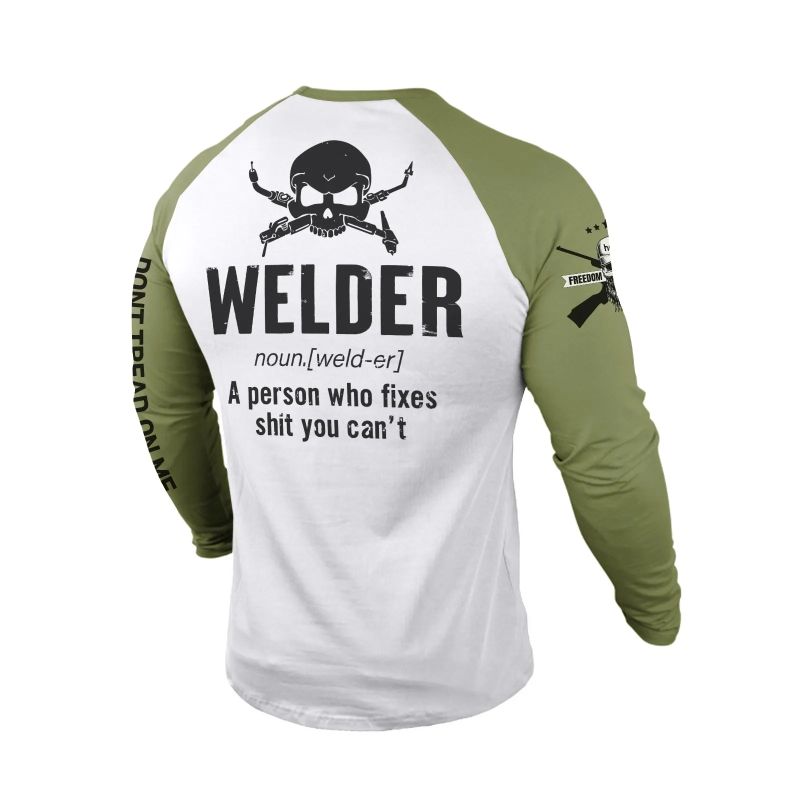WELDER 100% COTTON RAGLAN GRAPHIC LONG SLEEVE T-SHIRT