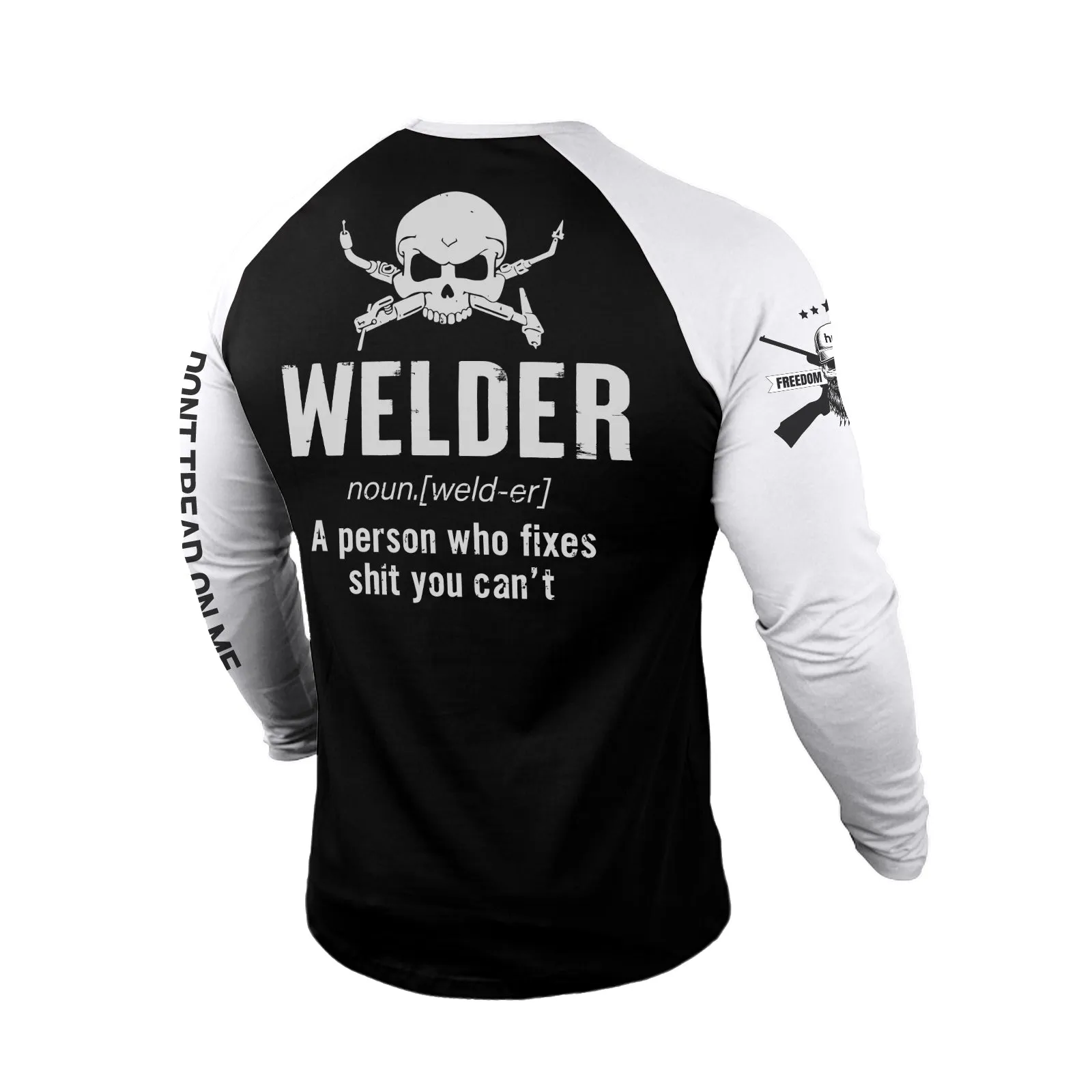 WELDER 100% COTTON RAGLAN GRAPHIC LONG SLEEVE T-SHIRT