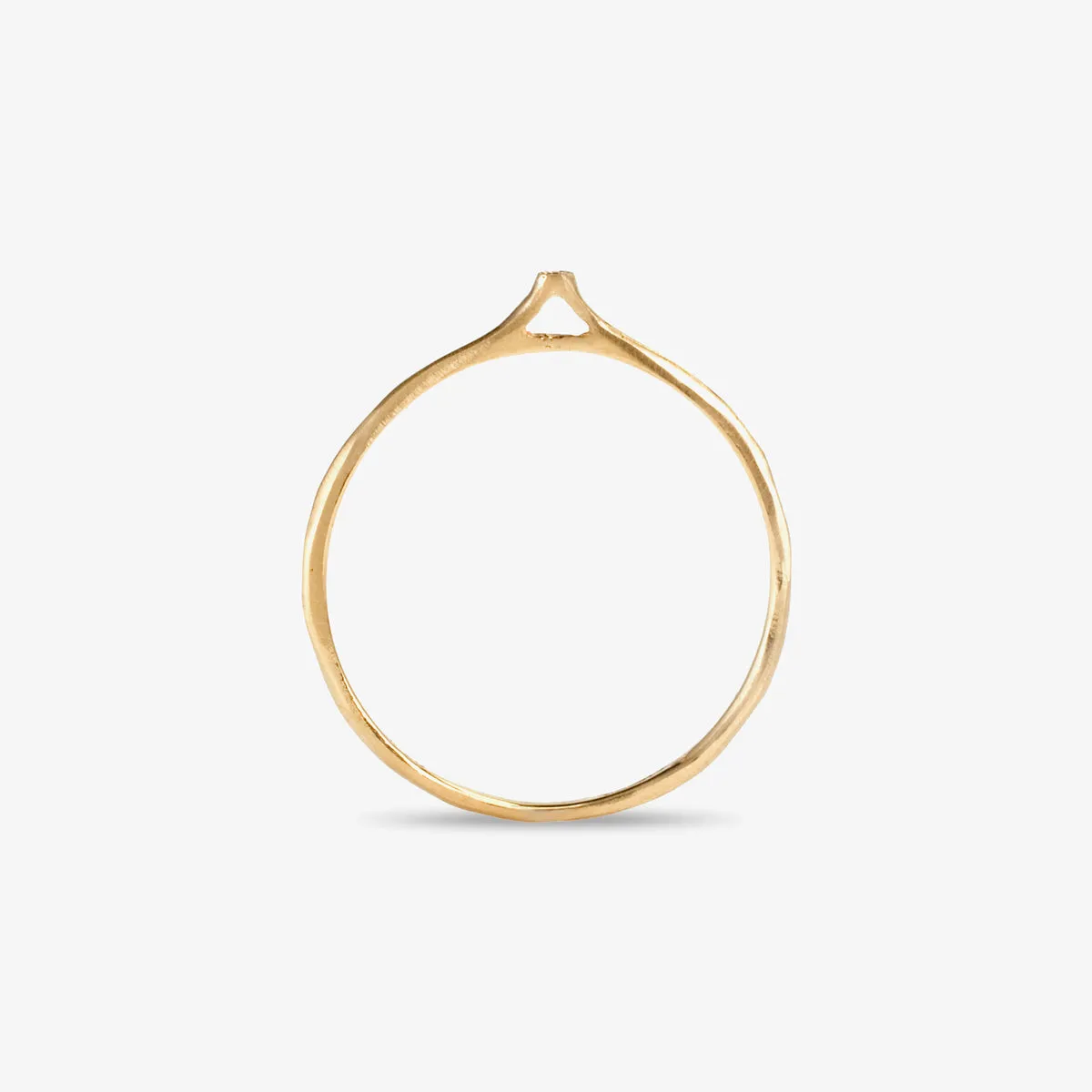 White Diamond Pointed Ring | R0310W