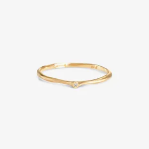 White Diamond Pointed Ring | R0310W
