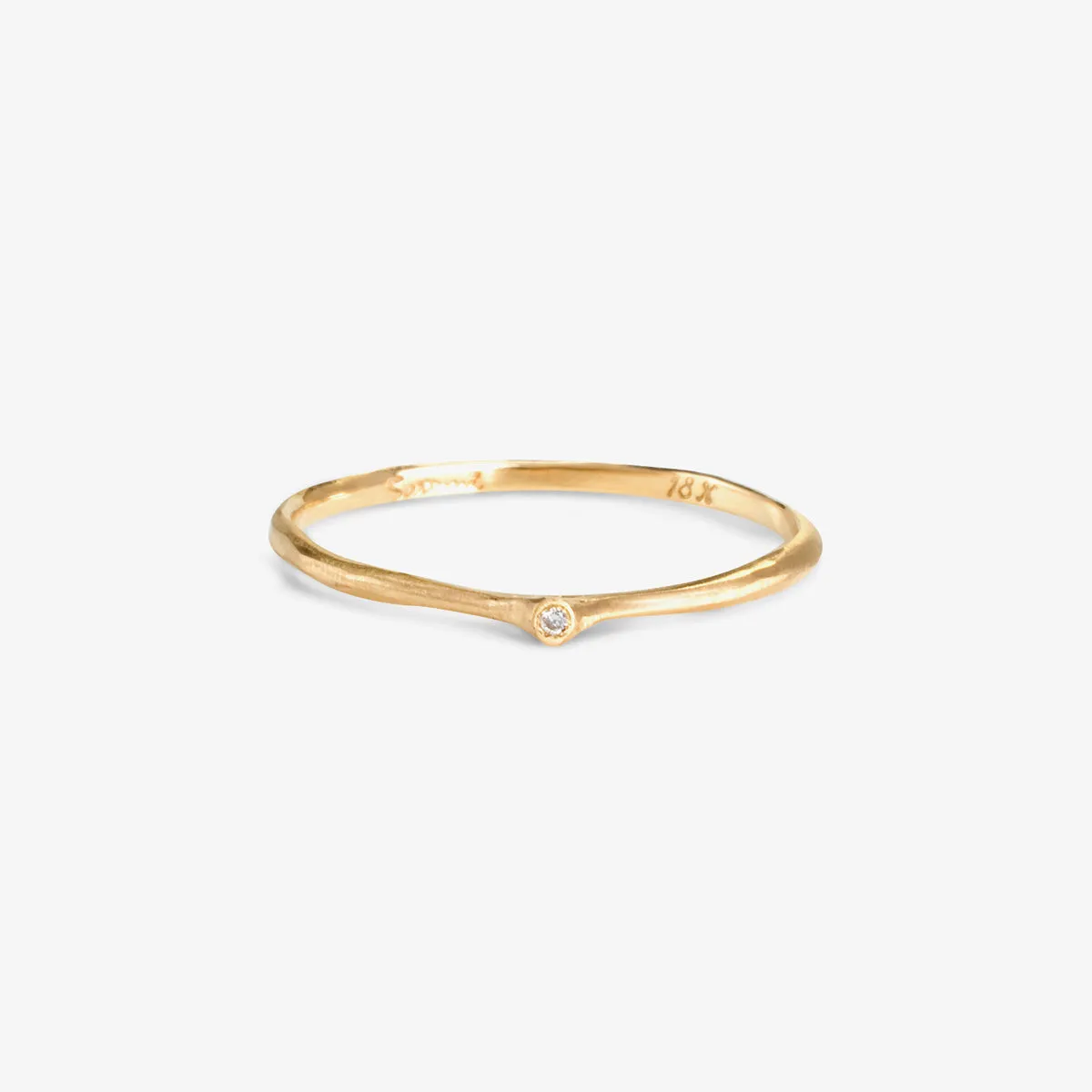 White Diamond Pointed Ring | R0310W
