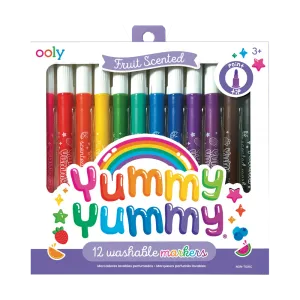 Yummy Yummy Fruit Scented Washable Markers Set of 12