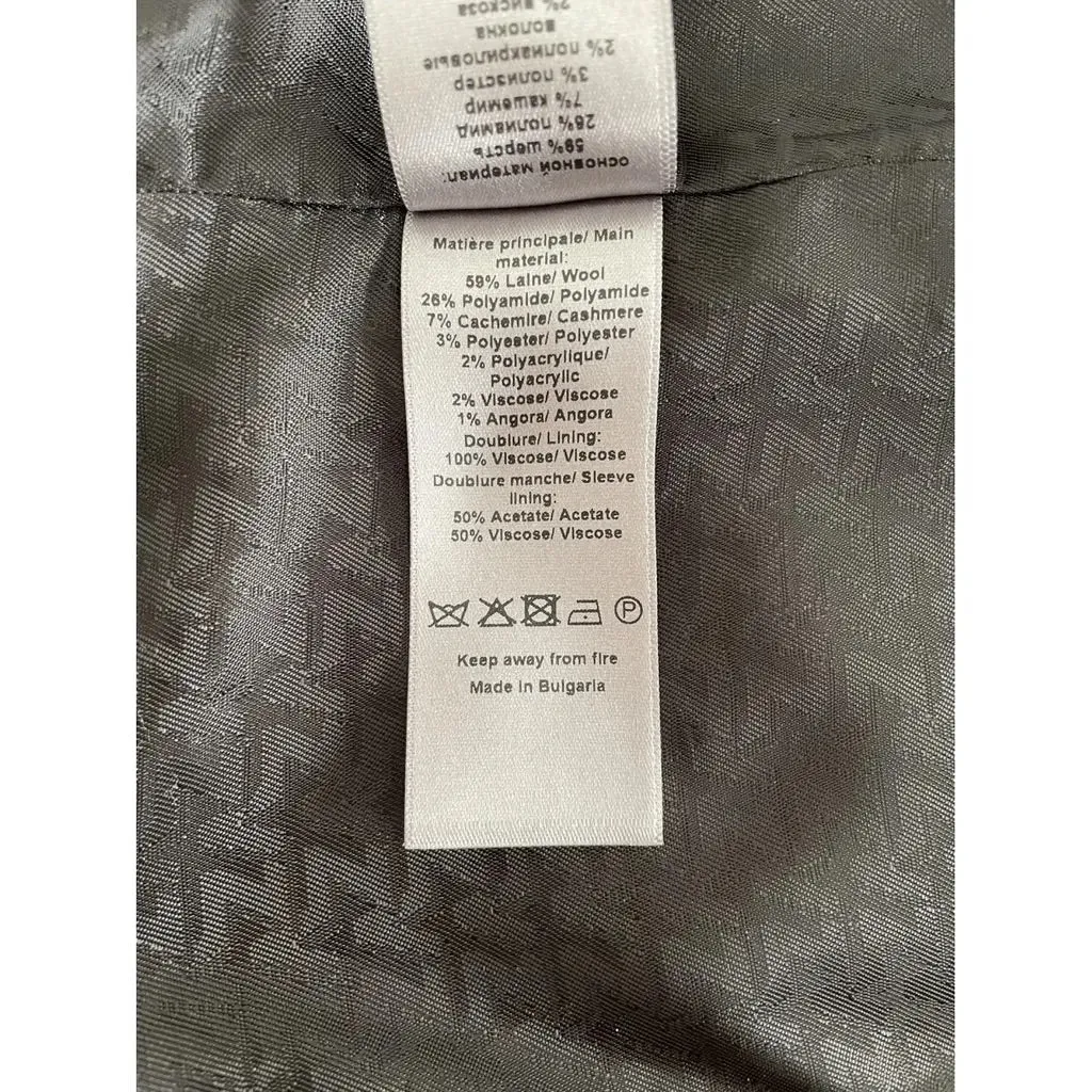 Zadig & Voltaire Grey Chevron Coat