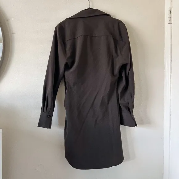 Zara Brown Button-Down Dress - Size XS