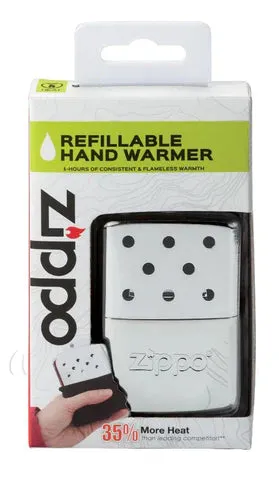 Zippo 6-Hour High Polish Chrome Refillable Hand Warmer